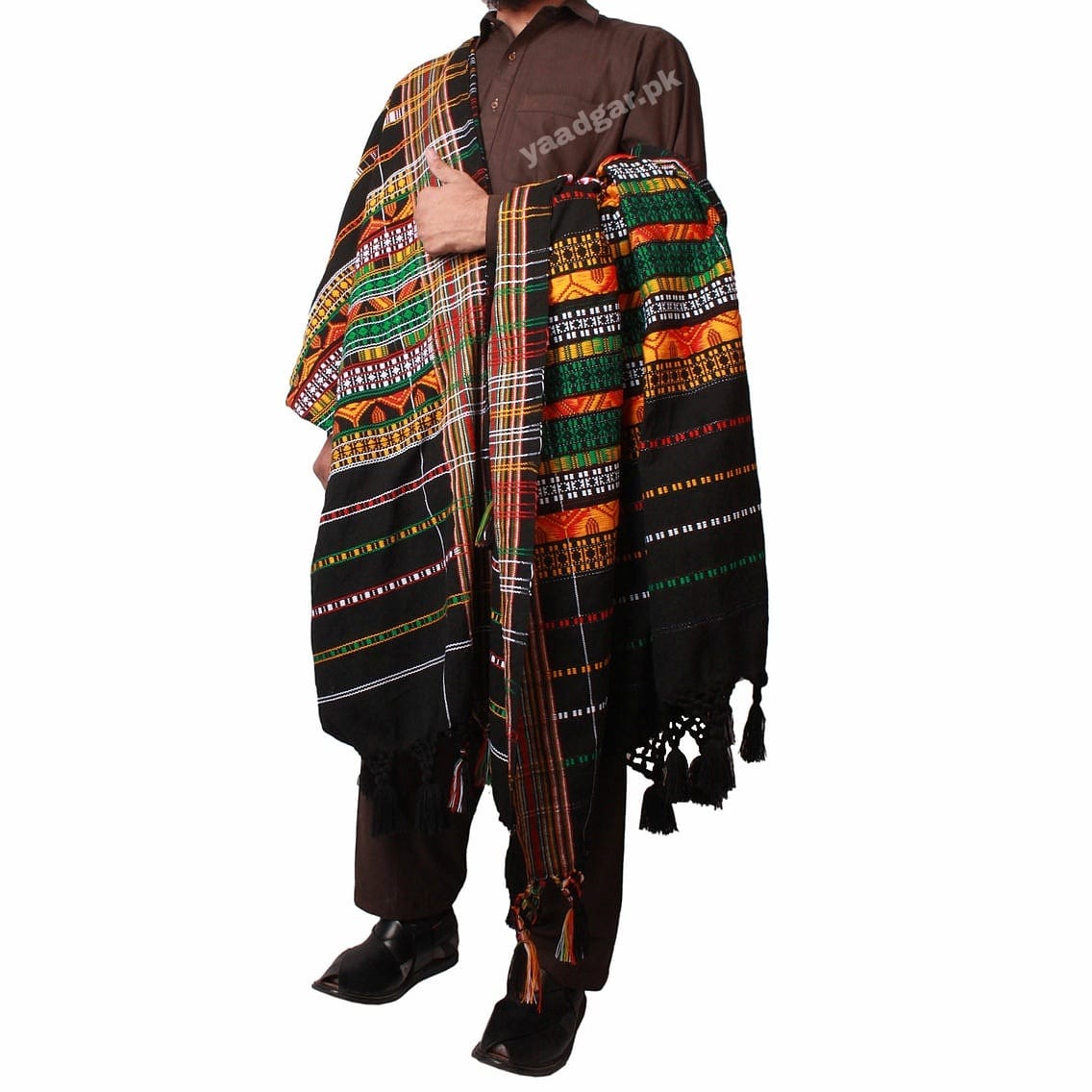pashteen black embroidered